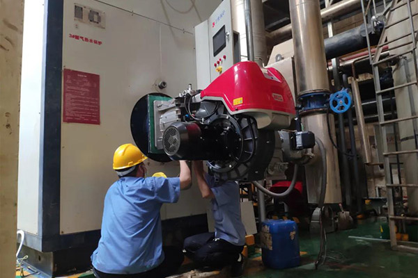 湖北武汉一汽车厂涂装用10台立式燃气热水锅炉项目